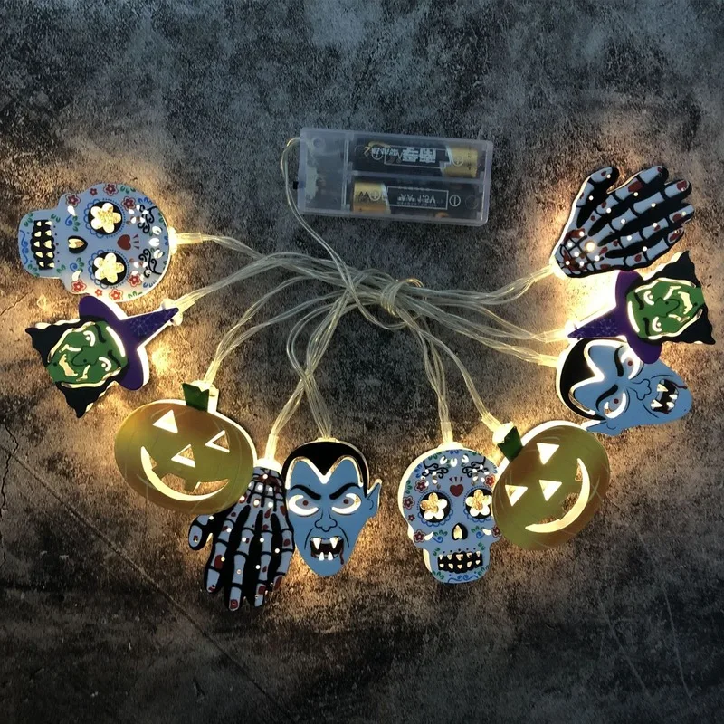 

Halloween LED String Lights Witch Leds Light for Outdoor Holiday Garden Party Decors Pumpkin Creative Warm White Fashion Luces