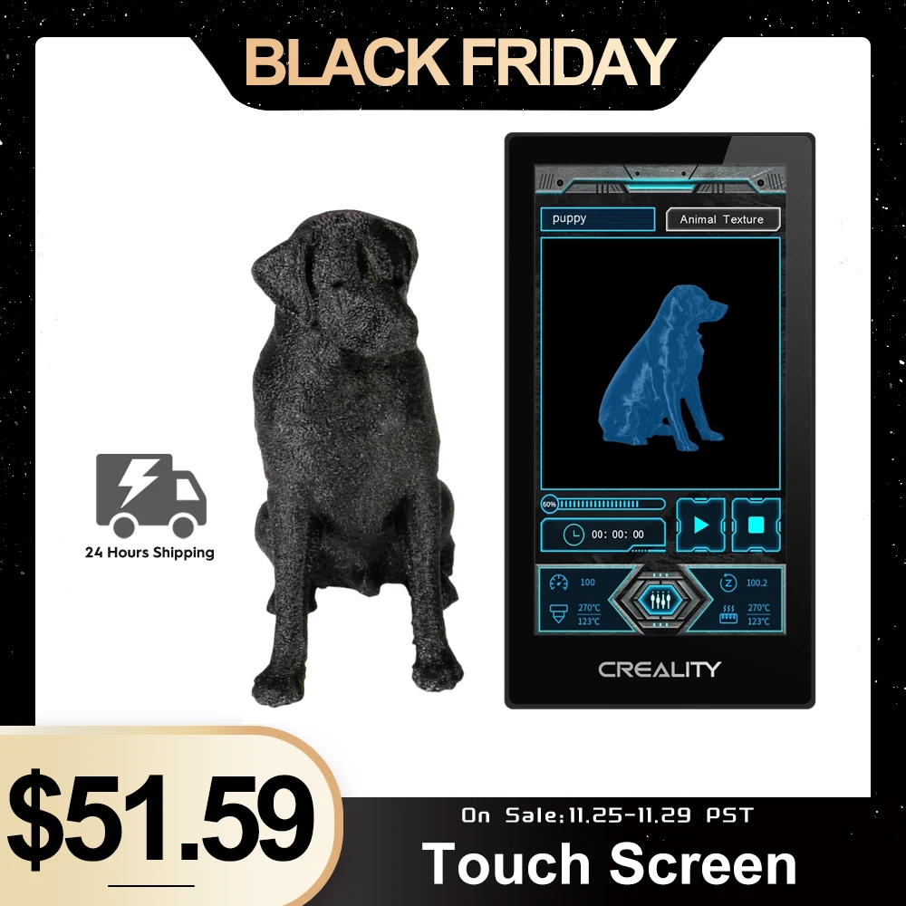 Creality Модернизированный сенсорный экран дисплей 4 3 дюйма полноцветный ЖК HD для 3D