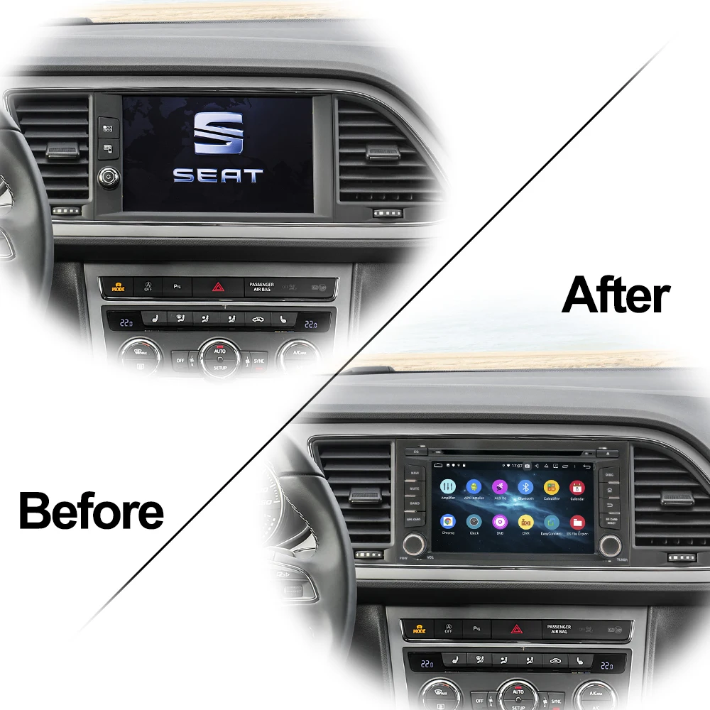 Автомагнитола Owtosin мультимедийный видеоплеер навигация GPS Android 9 0 для Seat Leon 2013 2019