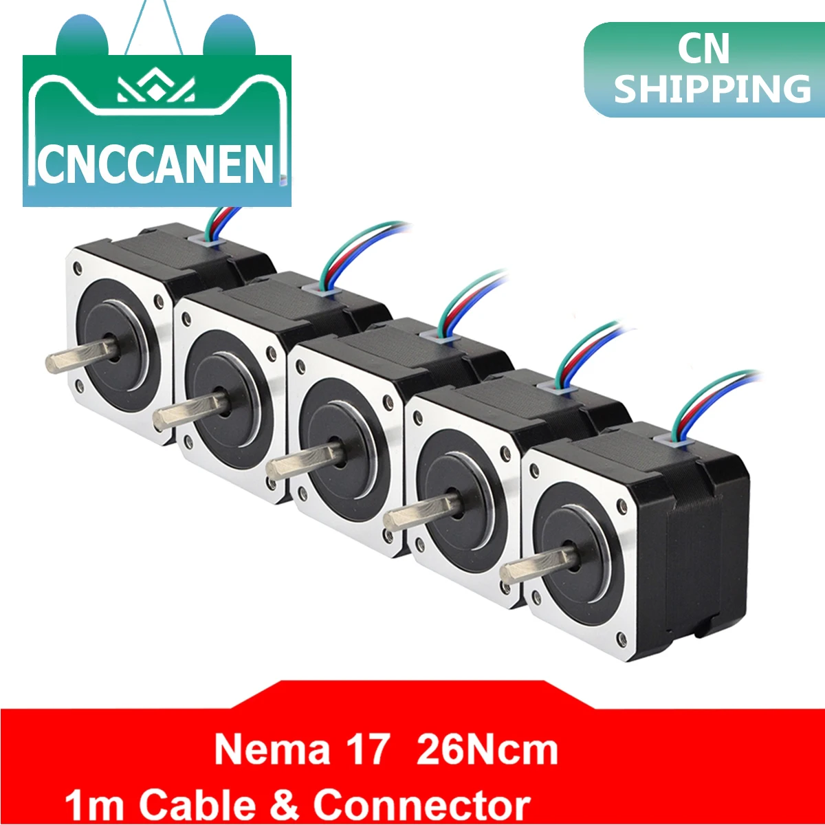 Nema 17 шаговый двигатель 37 унций. В 12 0.4A для ЧПУ 3D Pinter Reprap Arduino|Шаговый двигатель| |