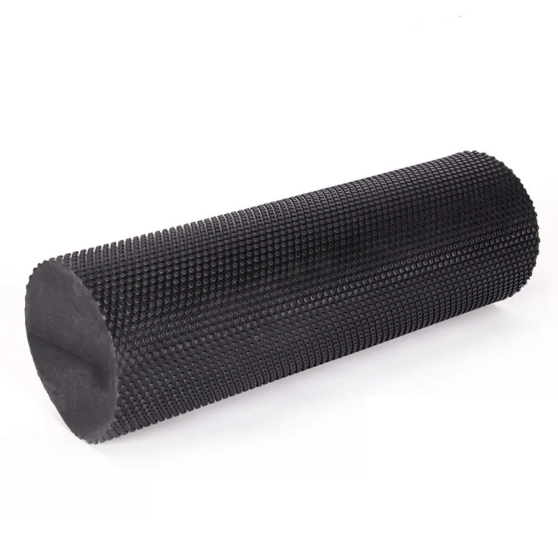 Black 45cm Горячие блоки йоги EVA пенный валик для йоги фитнес, Пилатес массаж триггерной точки ролик для фитнеса прибор для занятия йогой расслабление мышц - Цвет: Black 45cm