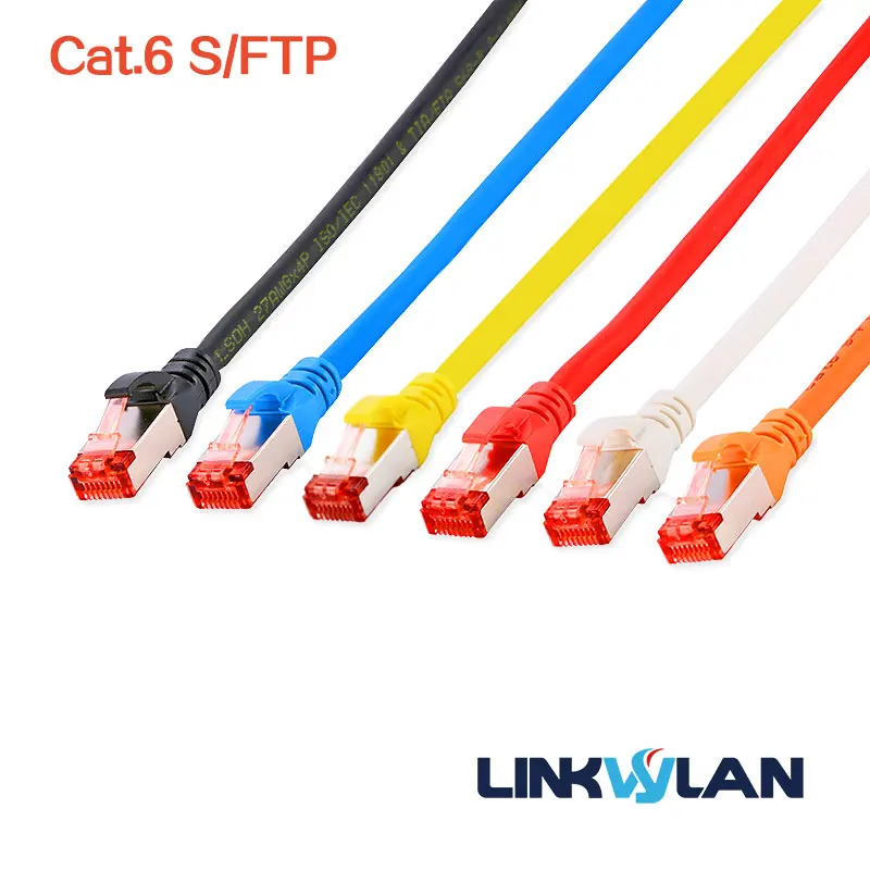 (12 шт./упак.) RJ45 Cat 6 SFTP сетевой патч корд Ethernet Cat6 Snagless кабель экранированный LSZH 0 25/0