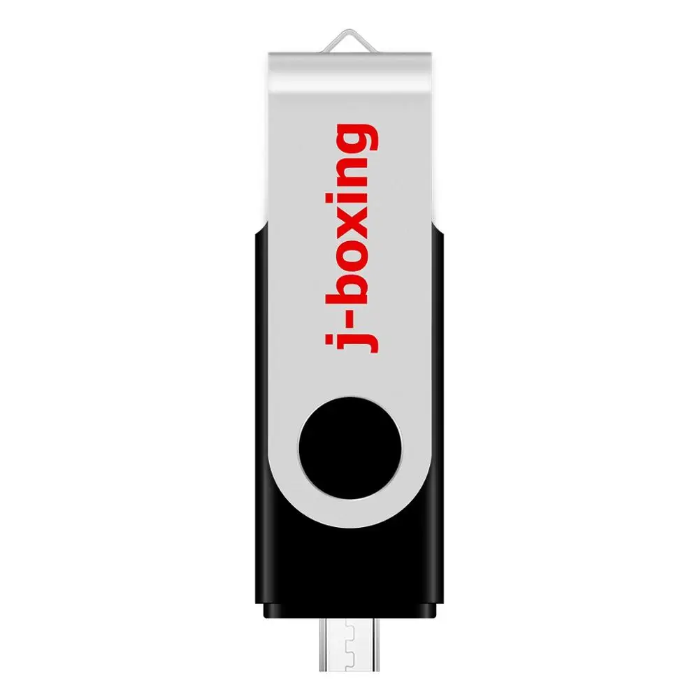 OTG USB флеш накопитель J boxing 64 ГБ два порта флешка Micro вертлюжная карта памяти для