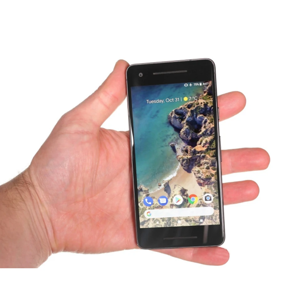 Google Pixel 2 оригинал 100% 5 0 дюймов четыре ядра 4 Гб ОЗУ 64 ГБ/128 ГБ Snapdragon 835 одна SIM 12 МП