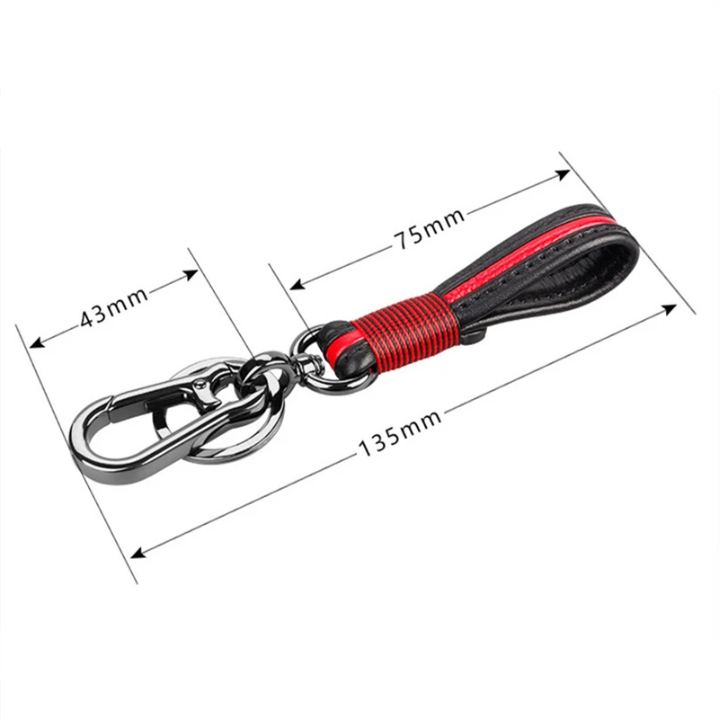 Горячая продажа кожаный брелок для ключей цветной кольцо Audi BMW Benz Kia VW Mazda