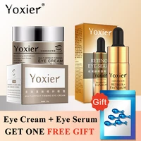 yoxier buy eye serum 10mleye cream 30g get 1 free gift anti aging anti puffiness fine lines dark circle moisturizing skin care