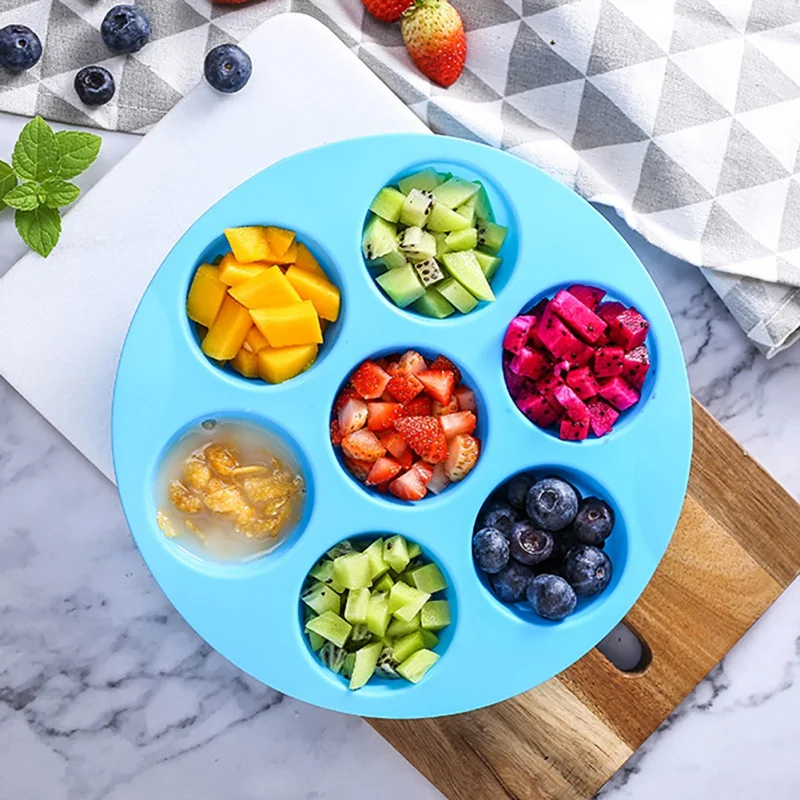 Силиконовая форма для яичного торта 7 отверстий круглая сетка яиц Паровая