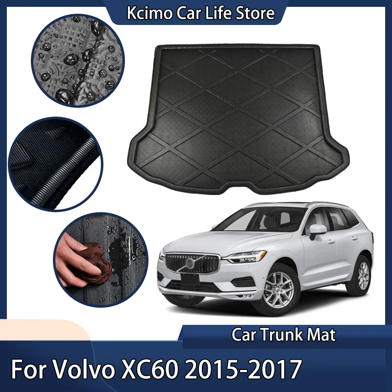 

Задняя подкладка багажника, напольный коврик для багажника, протектор лотка для Volvo XC60 2015-2017