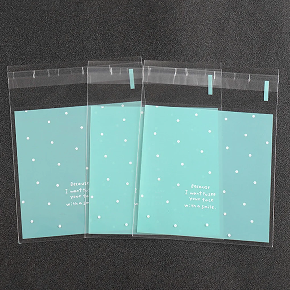 100/200 шт. самоклеящийся пакет для печенья упаковка сладостей пластиковый