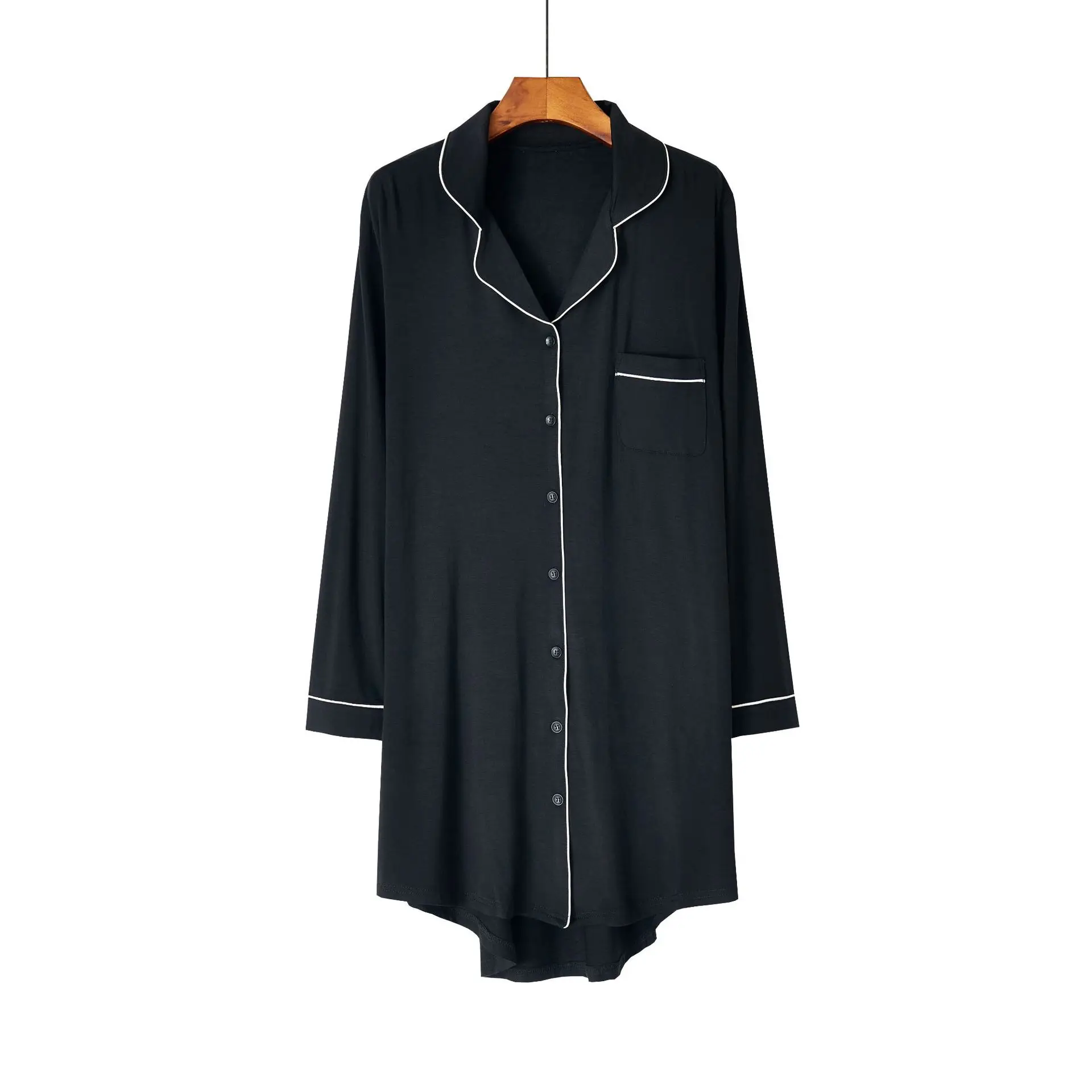 Женское пикантное свободное платье с V образным вырезом и длинными рукавами из