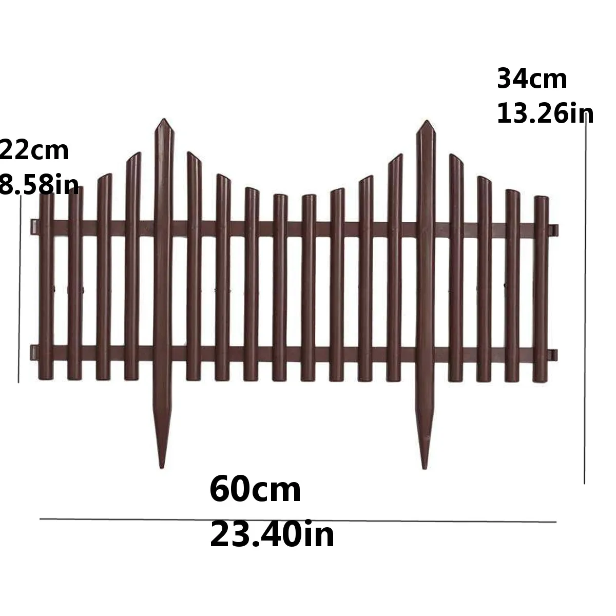 

12Pcs/set Plastic Garden Border Fencing Fence Pannels Outdoor Landscape Decor Edging Yard Easy Install Insert Ground Fast-ship