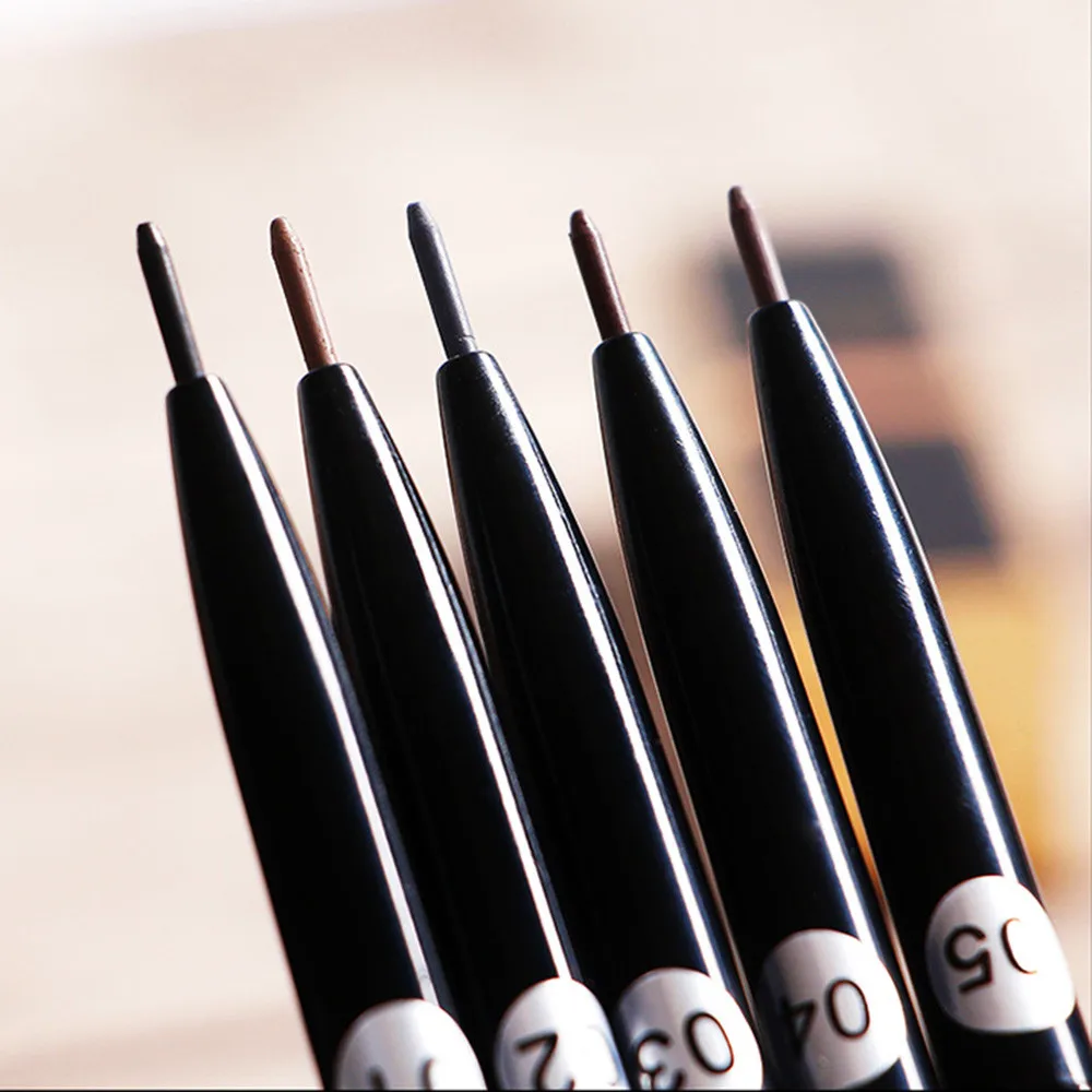 LANBENA 1 шт Двойная с автоматическим поворотом для бровей Карандаш подводка глаз