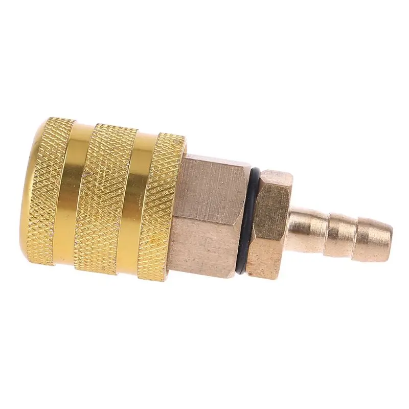 

1/4" NPT Coupler and 6.5mm Plug Brass Quick Connect Air Fitting Thickened Copper P82B