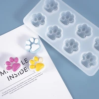 cat paw tray epoxy resin mold diy jewelry make handmade pendant cute frosted molds for jewelry silicone mould for crafts tool