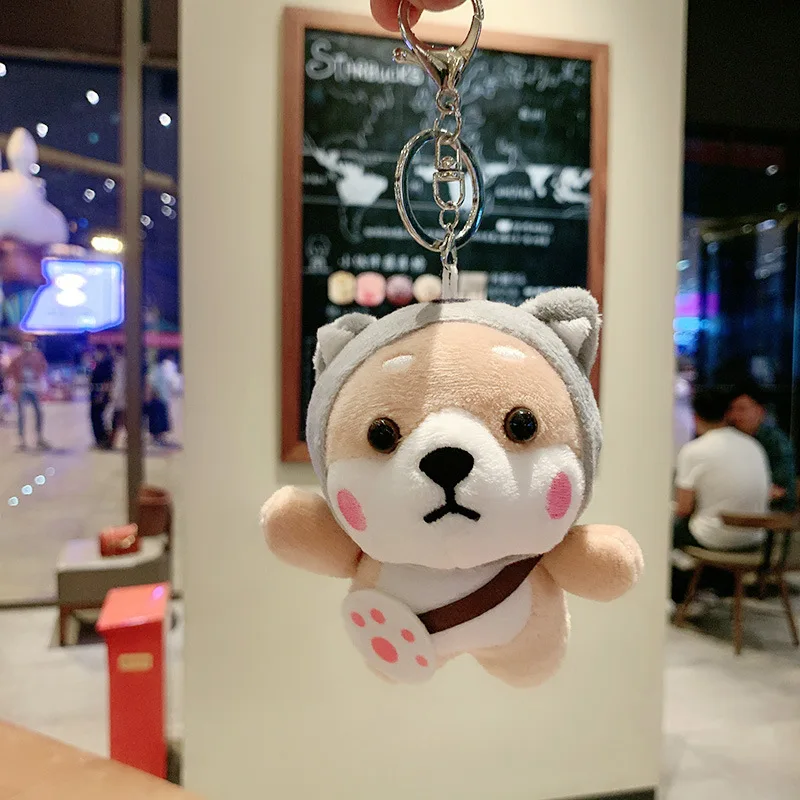 

Kawaii Shiba Inu Dog Backpack Pendant Keychain Ornament Plush Doll Children's Toy Christmas Gift Birthday Gift