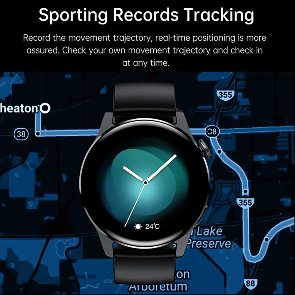 Горячая Распродажа 2021 мужские Смарт-часы синий зуб звонки спортивный фитнес