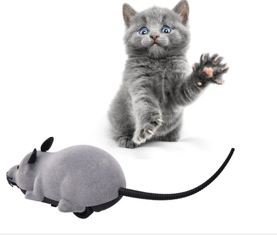 Забавная крысиная мышь с дистанционным управлением беспроводная игрушка для