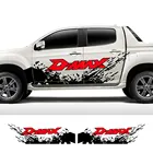 Наклейки для автомобиля Isuzu D Max Dmax D-Max, наклейки на дверь пикапа, боковые наклейки, графика грузовика, виниловая пленка, пользовательский Декор, крышка, автомобильные аксессуары