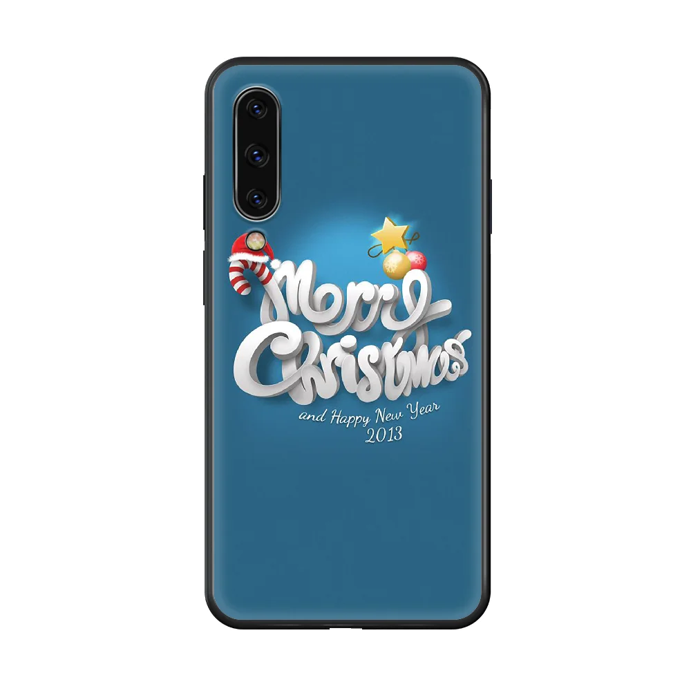 

Christmas Phone case hull For Samsung Galaxy A 50 51 20 71 70 40 30 10 E 4G S black cover painting hoesjes fashion back art