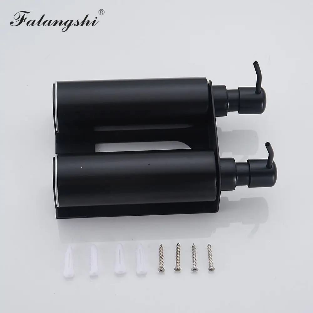 

High Quality Black Soap Dispenser Bathroom Accessories Stainless Steel 304 Wall Mounted Liquid Soap Organize Wb8600