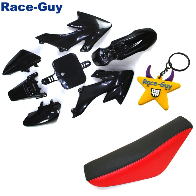 Пластиковые комплекты обтекателей + Высокое поролоновое сиденье для Honda CRF50 XR50