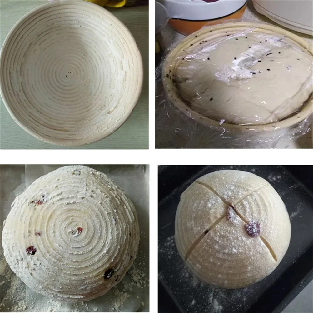 Корзина для хлеба из ротанга с ферментированным покрытием 1/2