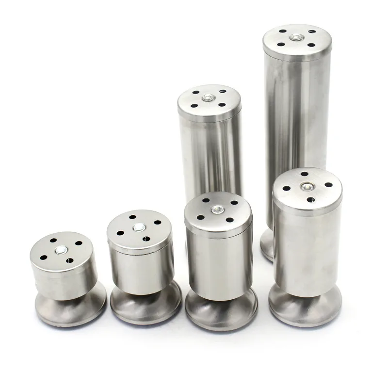 

4Pcs Stainless Steel Adjustable Cabinet Legs Furniture TV Coffee Table Sofa Chair Bed Cupboard Supporting feet Shelf Accessories