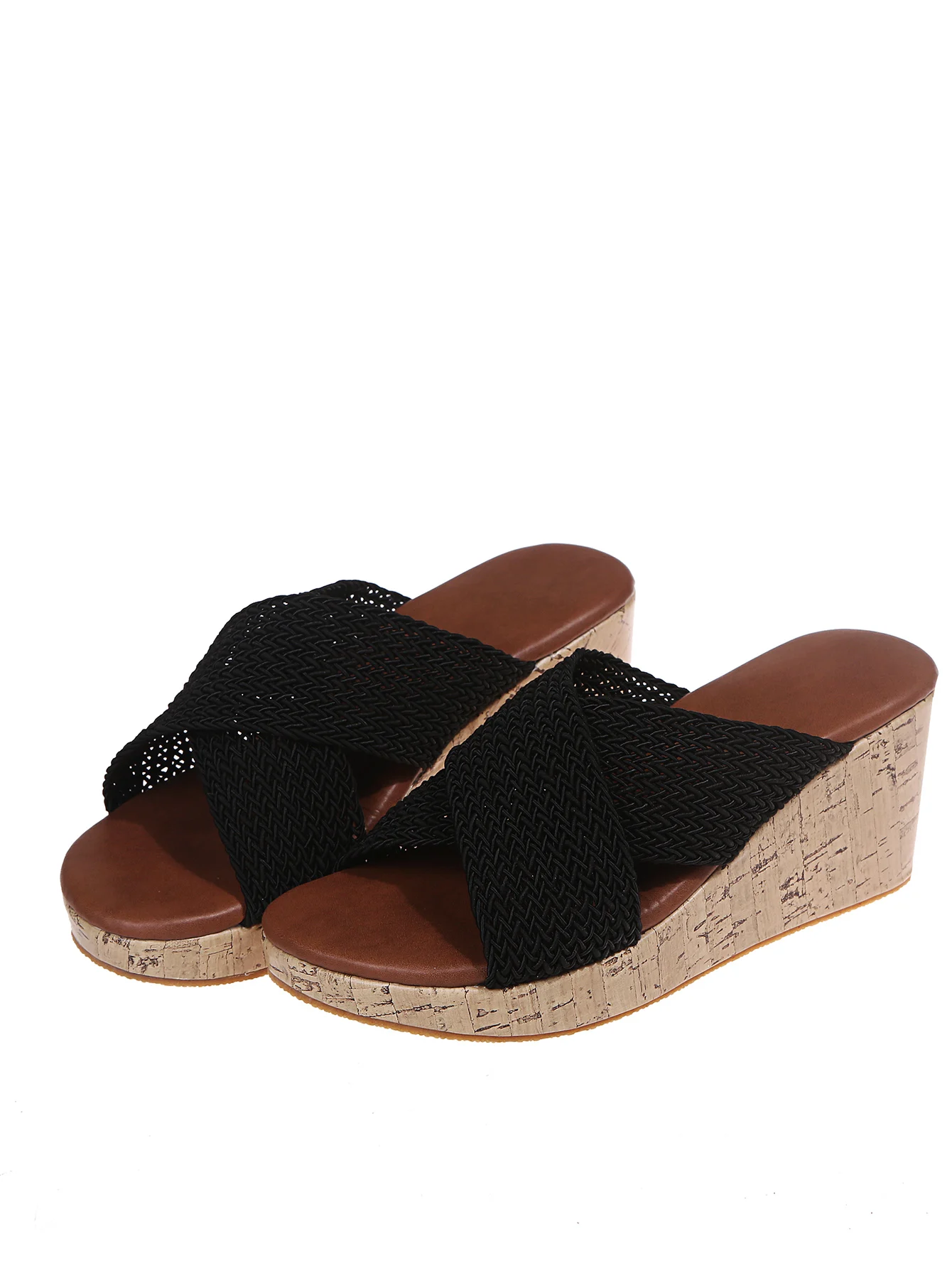 

2021 New Summer Roman Sandals Women's Comfortable Set Foot Platform Sandals Fashion Wedges Outdoor Open Toe Casual Women Shoes