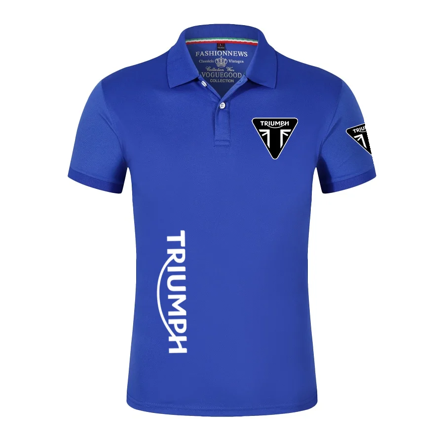 

Summer Moto Logo Shirt Cotton Print 8 Color Casual Short Slevess Fashion College Tshirt Custom Decal Tops