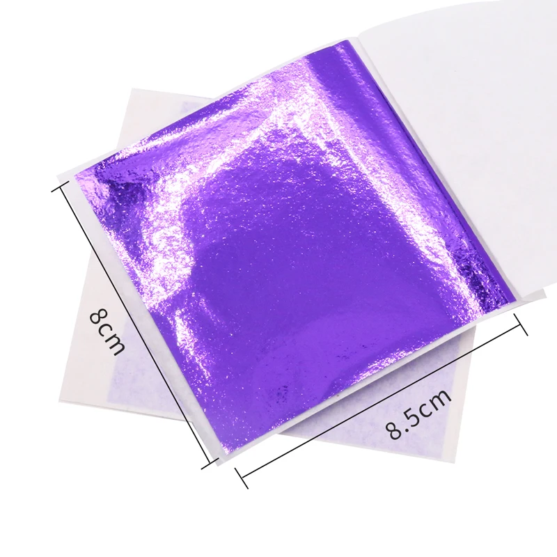 Имитация золотого листа листы фольги бумаги 100 шт 8X8 5 см для искусства Ремесла