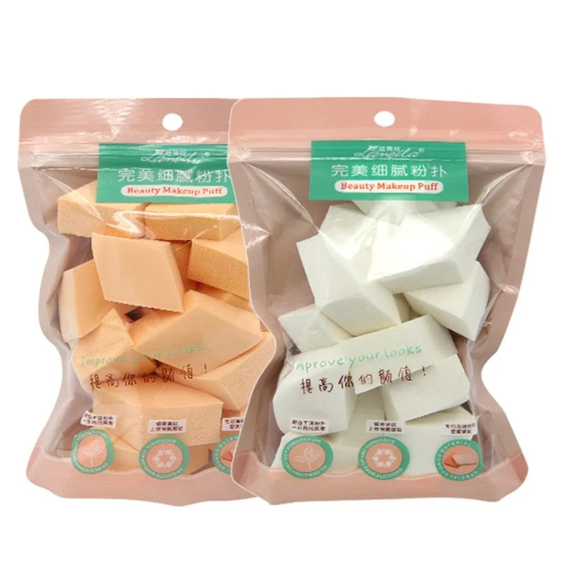 20 шт губка для макияжа пудра пуховка Тональная основа косметические губки лица