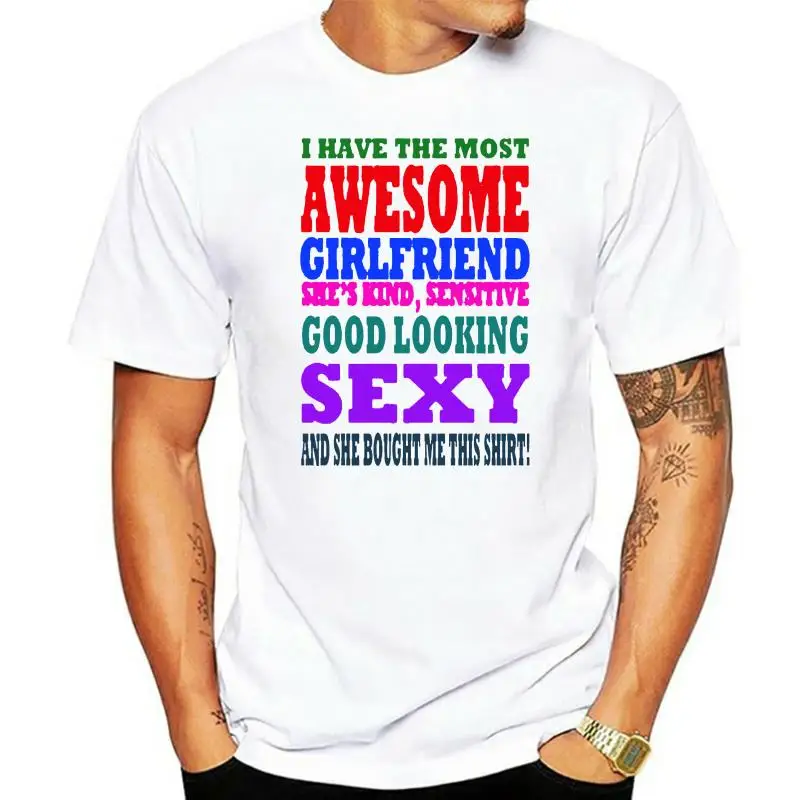 

Awesome Girlfriend / Wife T-Shirt Gift for Him Valentines Christmas Birthday Hot Selling Personalized T Shirt