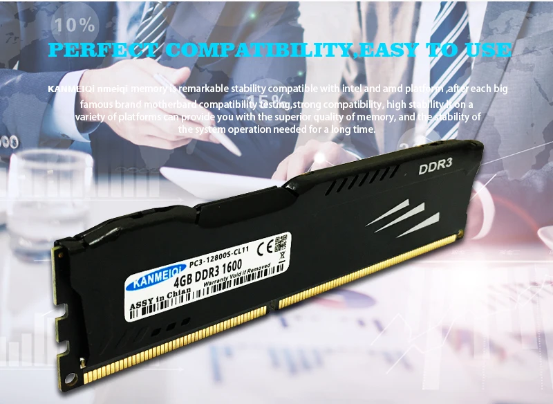 KANMEIQi DDR3 ram 8 Гб 1600 МГц 4 Гб 1333/1866 МГц настольная память с радиатором dimm Memoria 240pin 1,5 В