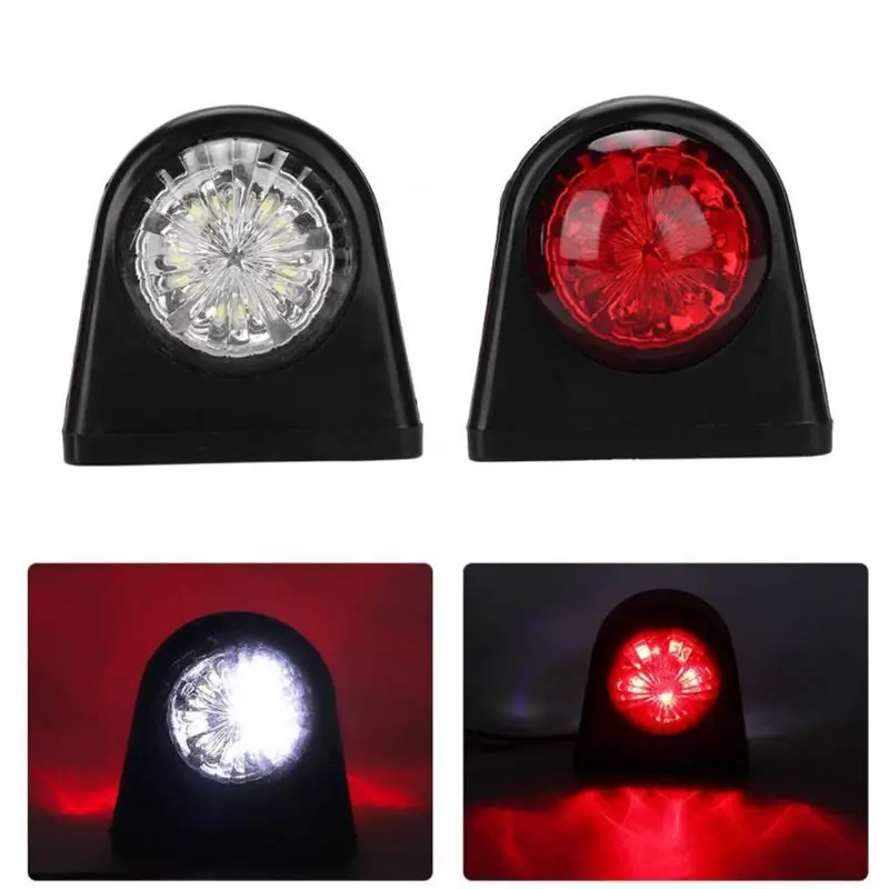 Super Bright Side Lights - 2 x 12V LED Marker Light Car Truck Trailer Red and white sidebar | Автомобили и мотоциклы