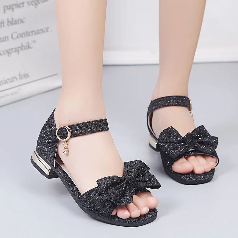 Летние пляжные сандалии с открытым носком для девочек подростков милые