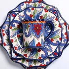 Европейский керамический набор посуды, домашняя ручная роспись, большой западный стейк, Квадратная тарелка, экспортная посуда