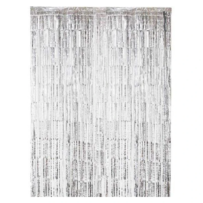 

1X3M Thick Rain Silk Curtain, Wedding Party Background Wall Decoration Rain Silk Curtain, Tassel Flower