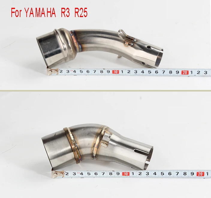 Для Yamaha R3 R30 R25 MT03 2013 2016 мотоцикл изменение скутер глушитель среднего выхлопной