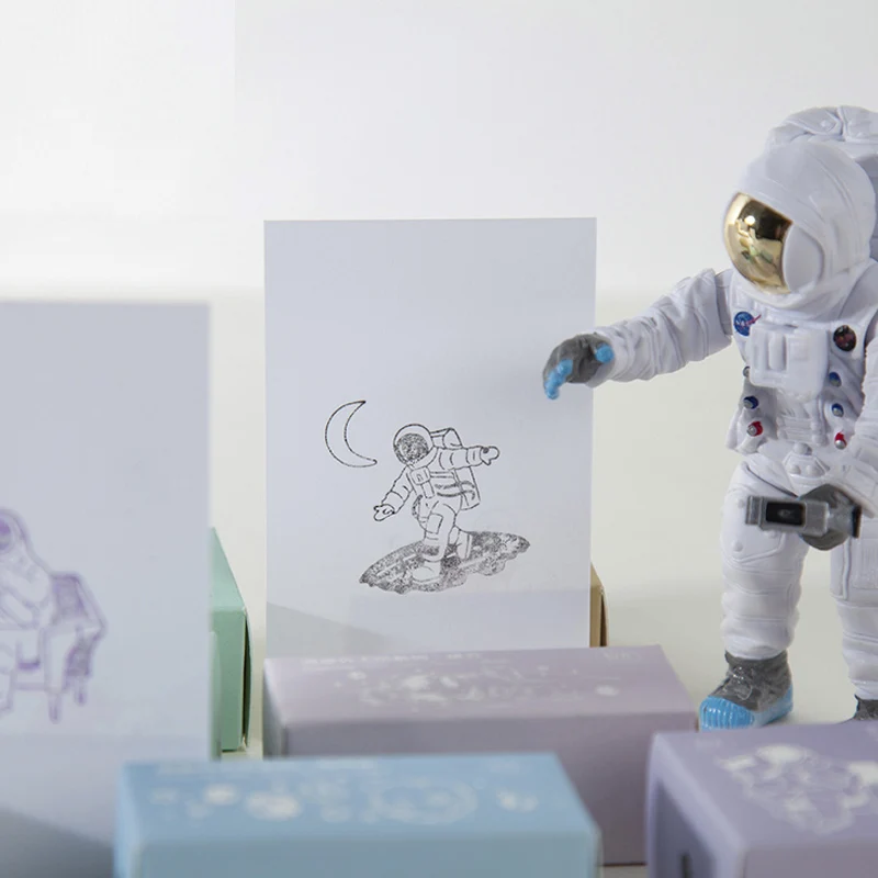 Космический костюм роуминг штамп DIY деревянные и резиновые штампы для