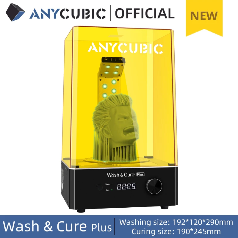 ANYCUBIC Wash & Cure размера плюс 2 в 1 моделирование 3d печати машинной стирке для Mars Pro Photon