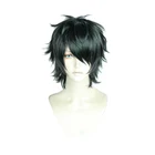 Тору Фудзисаки Yarichin B клуб Косплэй парик короткие черные Многослойные синтетические волосы для Для женщин мужчин Хэллоуин вечерние карнавал