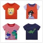 Детская футболка для мальчиков, Детские рубашки для мальчиков и девочек, детские хлопковые футболки для малышей, Мультяшные футболки, топы, одежда, короткая