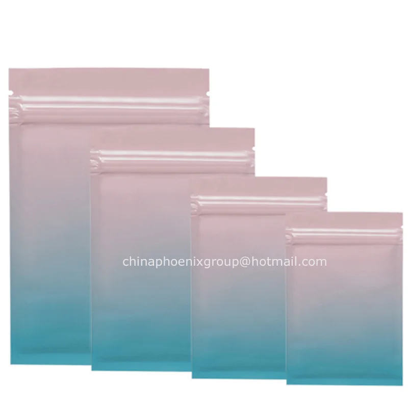 Dura-Aid 100/500 шт Еда сумки для хранения металлического материала майлар Ziplock мешки с плоским дном черный Алюминий Фольга небольшой замок типа молния Пластик сумки - Цвет: Многоцветный