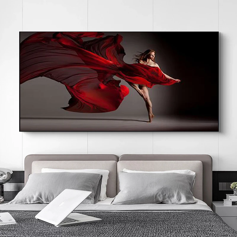 

Nordic Art Dance Girls and Women Sexy Posters and Canvas Paintings Printed Art Photos As Living Room Home Decoration Frameless