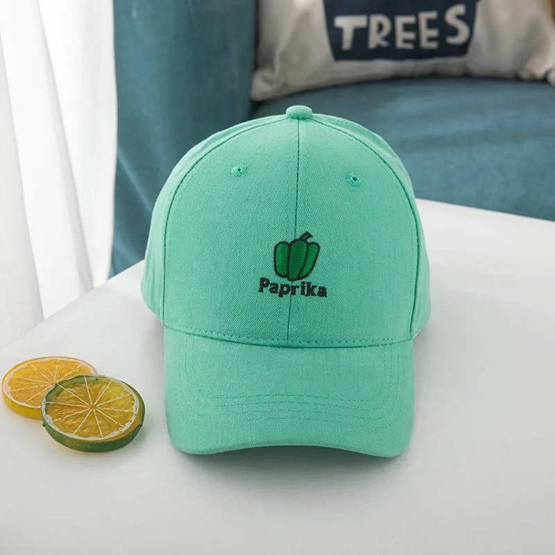 

The fruit embroidery Baseball Cap Adjustable Snapback Hats for children boys and girls 69