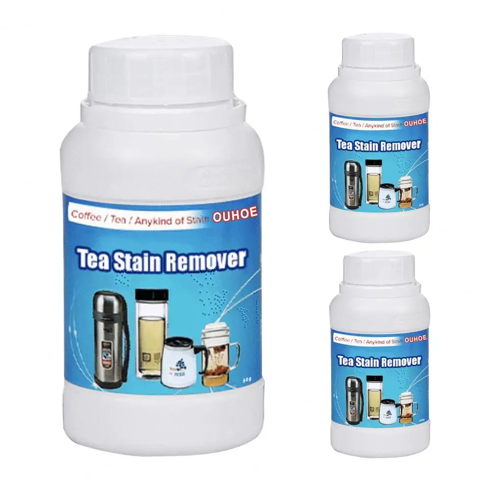 

Minimalistic 50g/100g Bottled Tea Stain Remover Cleaner Easy to Use Scale Remover Multifunctional for Kettle