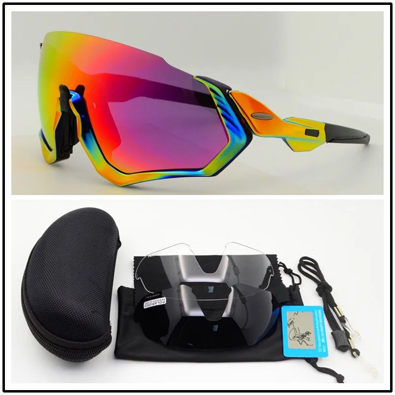 Polarized 3 Lens Поляризованные очки с 3 линзами для мужчин и женщин, спортивные очки для велоспорта, Mtb, для гонок, шоссейных велосипедов, солнцезащитные очки для велосипедистов, велосипедные очки, очки для бега, верховой езды - Цвет: Polarized 3 Lens