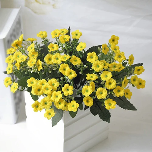 Цветы из шелка 6 веток 36 головок | Дом и сад