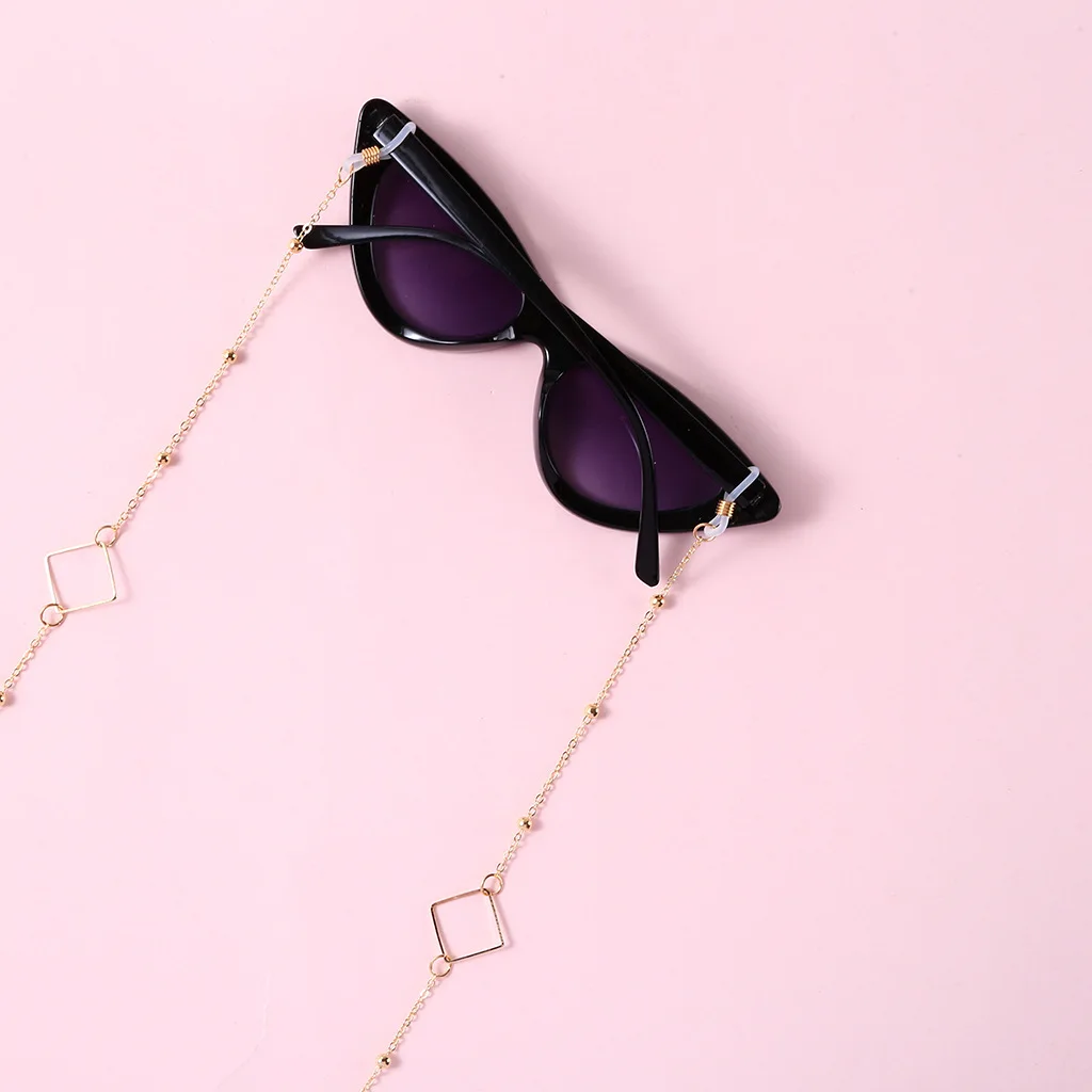 Женская простая силиконовая цепочка для очков в стиле панк противоскользящая