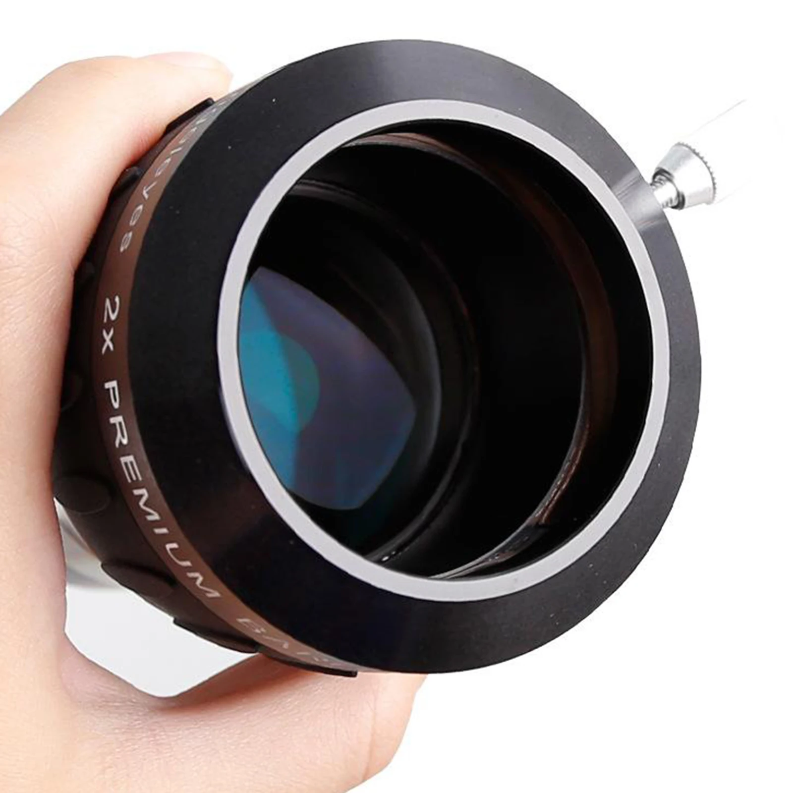 

Multi-Coated Metal 2" 2X Barlow Lens Quality Made Doubles Magnification